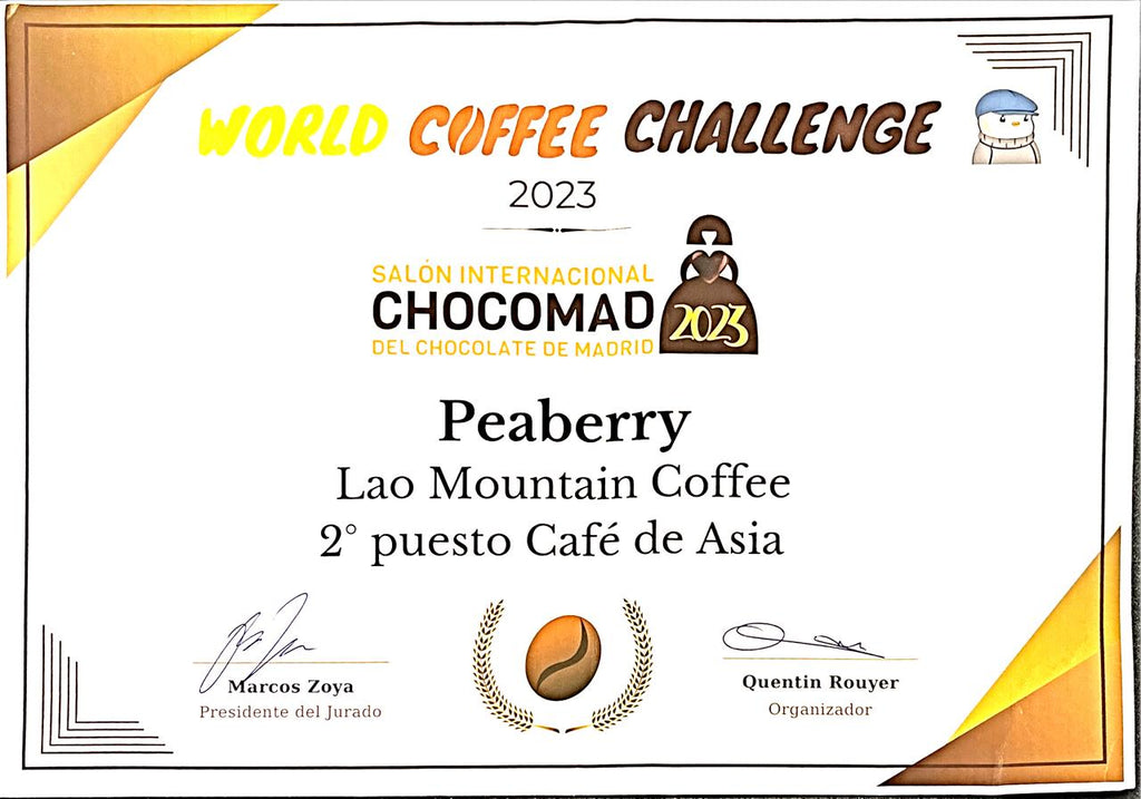 Lao Mountain Coffee won World Coffee Challenge again this year